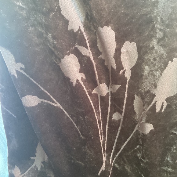 Vintage Black Velvet Like Material Prom Gown - Picture 7 of 10